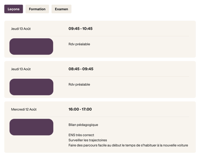 Exemple commentaires CS